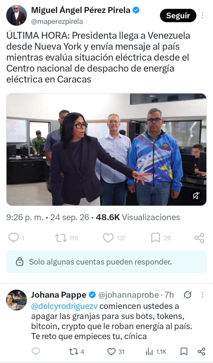 AsktoMandrake's tweet photo. Para evitar malas respuestas @maperezpirela restringe los comentarios.  Igual entre los pocos que le pueden responder... Siempre hay alguien que los detesta. https://t.co/B0rhxFbBOq