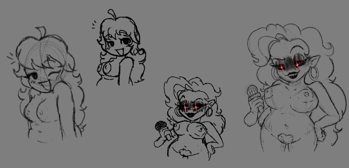 Mumble_BeeNSFW's tweet photo. Girlfriend and Mommy Mearest doodle redraws. I made them a few months ago. Improvement? https://t.co/ERAPlgNIoC