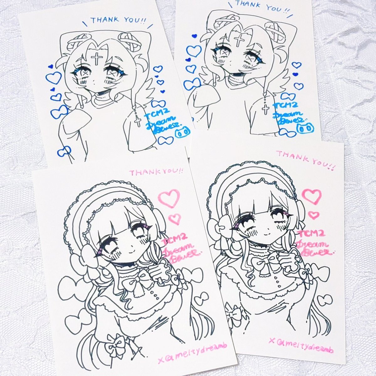 meltydreamb's tweet photo. 『アニメイト渋谷ｘＴＣＭ２コラボ企画』にてポストカードやアクスタ等のグッズを数点委託して頂く事になりました！

開催期間:10/8(木)～10/14(水)

ガラガラ抽選で当たるサイン入り直筆イラストも描かせて頂いております！
TCM2にお越しの際はぜひぜひご一緒にお立ち寄り頂けましたら嬉しいです🍬💕 https://t.co/YnwsZ6Qc6W