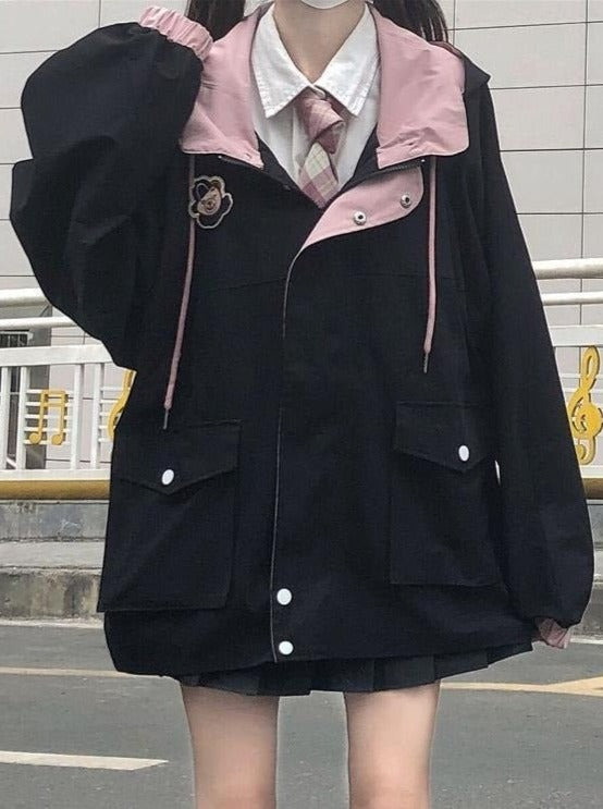 Belchic7's tweet photo. 地雷学園のブルゾンかわいすぎる🎀🖤 https://t.co/78DQ2onf39