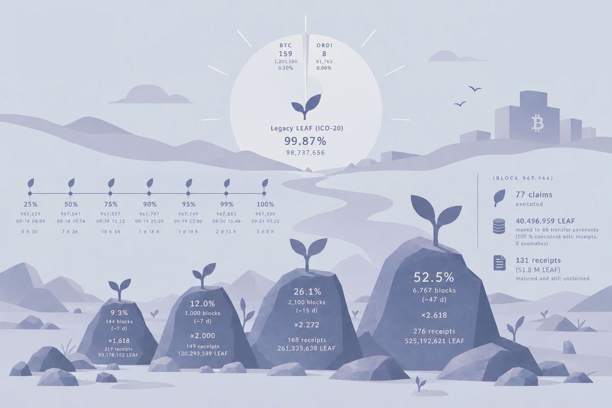 miluo889's tweet photo. $LEAF 目前解锁21.3%代币

10月2号 7天后解锁26.1%   总流通47.4%

11月4号40天后解锁52.5%   全流通

规则筛选了钻石手   锁仓被动暴富了   $ORDI  solana:dog1viwbb2vWDpER5FrJ4YFG6gq6XuyFohUe9TXN65u  #ORDINALS https://t.co/LdHr2pjfVL