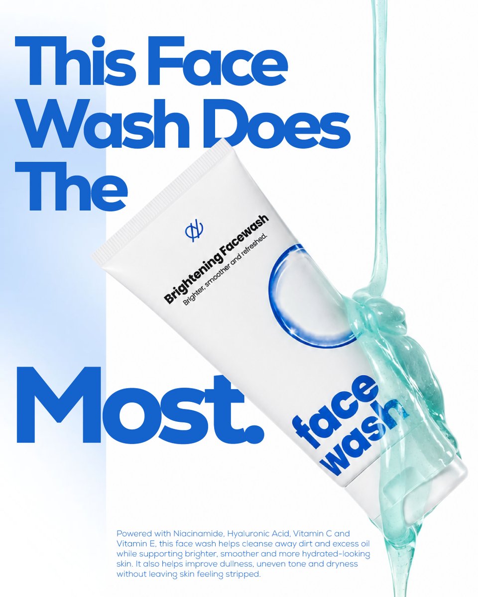 JoselynLayul00's tweet photo. This face wash does it all. Powered by niacinamide, hyaluronic acid, vitamins C and E, it removes dirt and oil while targeting dullness, uneven tone, and dryness—without stripping your skin. https://t.co/13pXdVFW1W