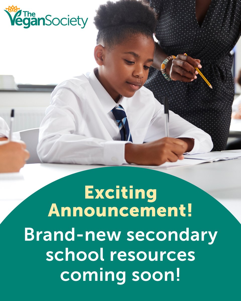 ChristenArnell's tweet photo. Something exciting is coming! A new collection of free secondary school resources is launching in time for autumn planning, exploring veganism, sustainability, food systems and ethical choices. Perfect for World Vegan Day on 1 November. Stay tuned. https://t.co/TGlTxcV3LT