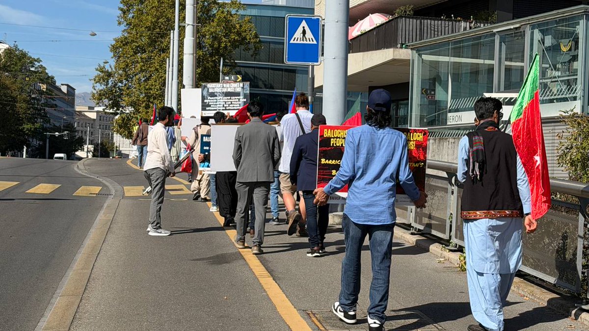 BNMFootages's tweet photo. The Baloch National Movement (BNM)'s rally in Geneva during the 63th session of the UN Human Rights Council.

#𝗕𝗡𝗠𝗚𝗹𝗼𝗯𝗮𝗹𝗖𝗮𝗺𝗽𝗮𝗶𝗴𝗻 #𝗕𝗡𝗠𝗮𝘁𝗨𝗡𝗦𝗲𝗽𝟮𝟬𝟮𝟲 https://t.co/5IBiSwaF27
