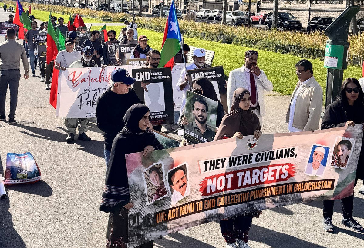 BNMFootages's tweet photo. The Baloch National Movement (BNM)'s rally in Geneva during the 63th session of the UN Human Rights Council.

#𝗕𝗡𝗠𝗚𝗹𝗼𝗯𝗮𝗹𝗖𝗮𝗺𝗽𝗮𝗶𝗴𝗻 #𝗕𝗡𝗠𝗮𝘁𝗨𝗡𝗦𝗲𝗽𝟮𝟬𝟮𝟲 https://t.co/5IBiSwaF27