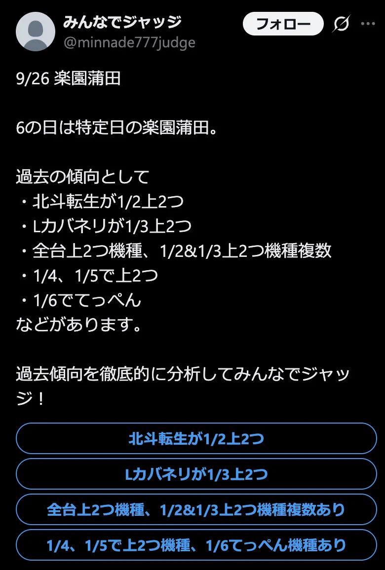 蒲田のスロ民 on X: 