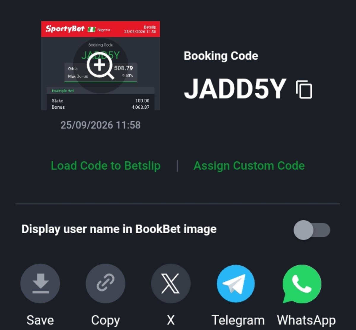 destinyparktp's tweet photo. JADD5Y

Sportybet https://t.co/b4IiicCSmk