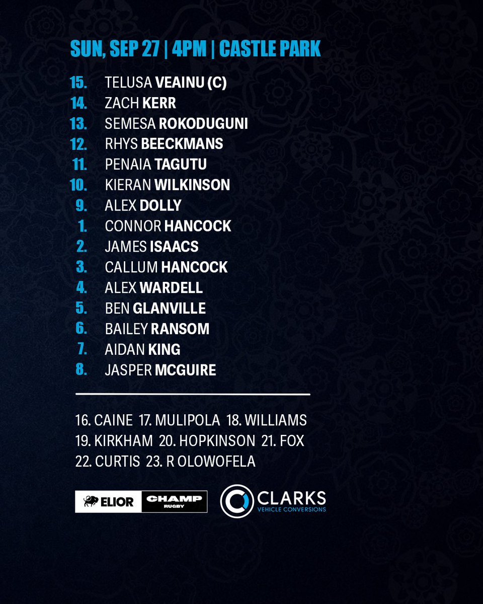DoncasterKnight's tweet photo. Team News!๐ฐ
Our Knights to face @HartpuryRFC at Castle Park!๐ฐ
๐๏ธ Tickets available online & on the gate
#COYK #DKRFC #EliorChampRugby https://t.co/pXhGCYlFgO