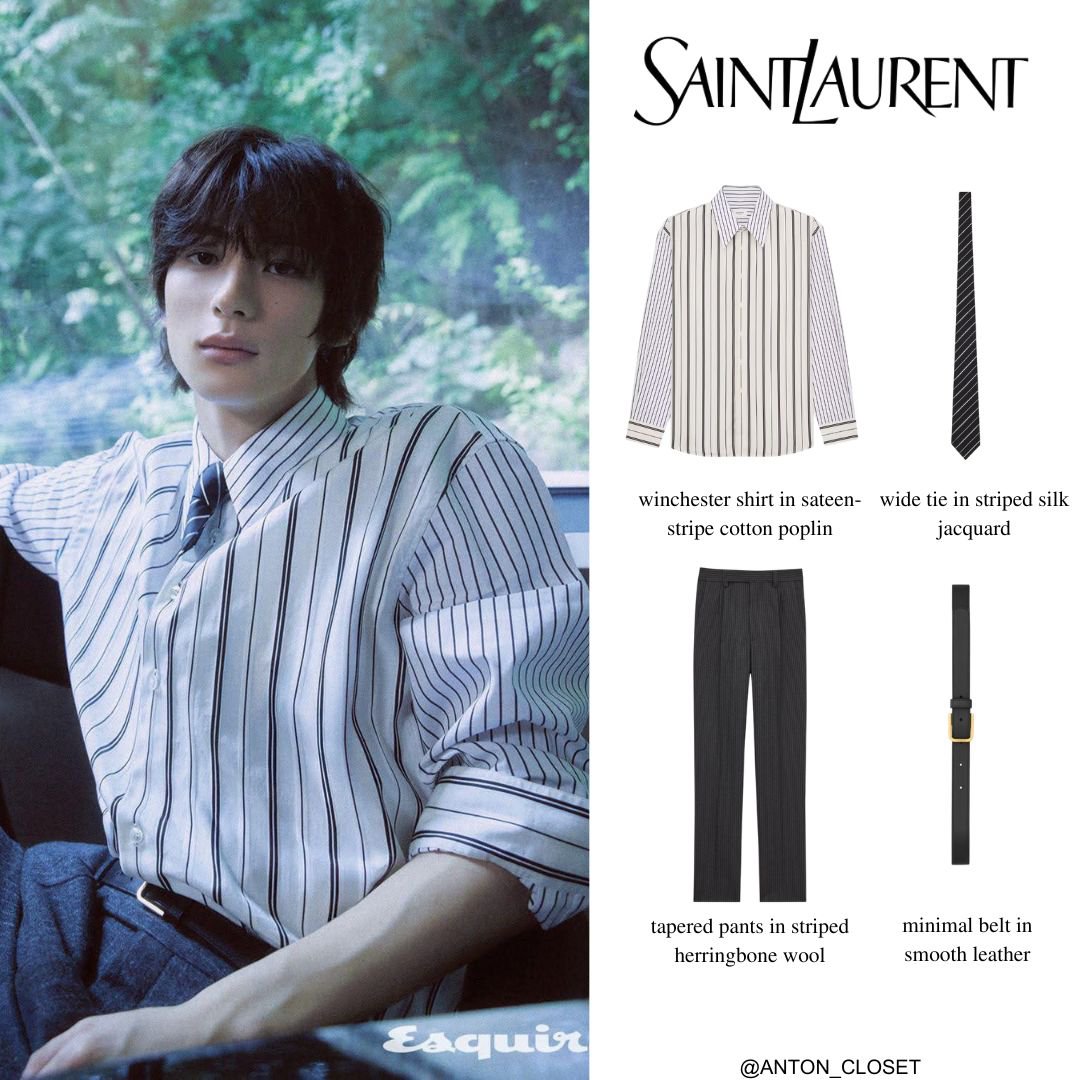 ANTON_CLOSET's tweet photo. 260921 Esquire Korea

Saint Laurent Winter 2026 Menswear by Anthony Vaccarello.

©️Esquire Korea
#ANTONxSaintLaurent
#ANTON #앤톤 #RIIZE #라이즈 #アントン
#ANTON_CLOSET https://t.co/dMNCnhdYWn