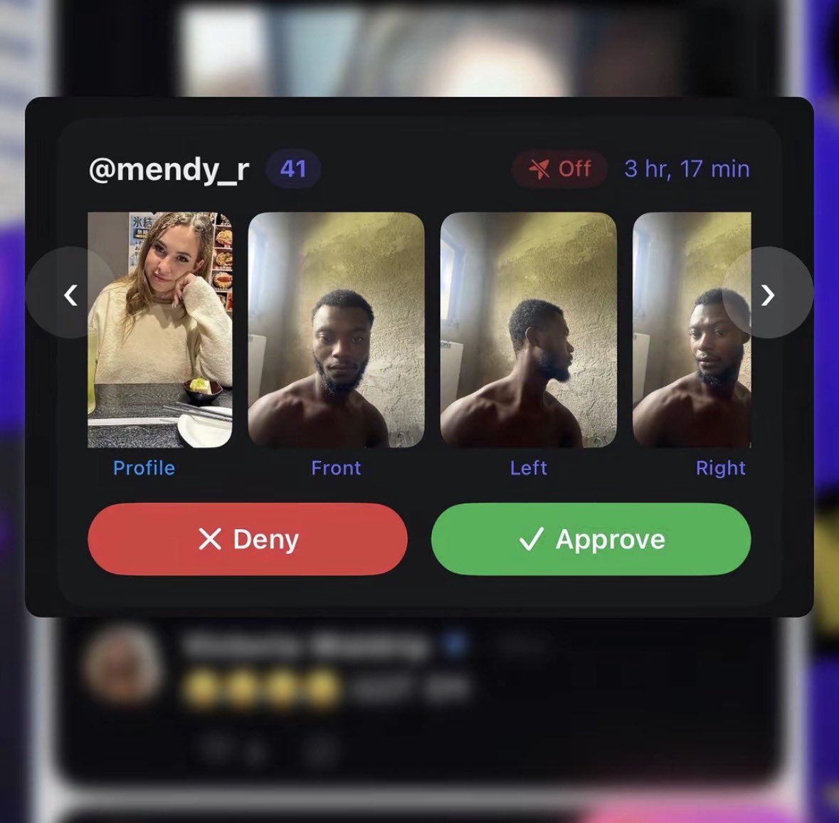 Bloseptnew's tweet photo. this app reveals the identity of whoever is behind an account, is this even legal 😭? https://t.co/gw28YpdHAX