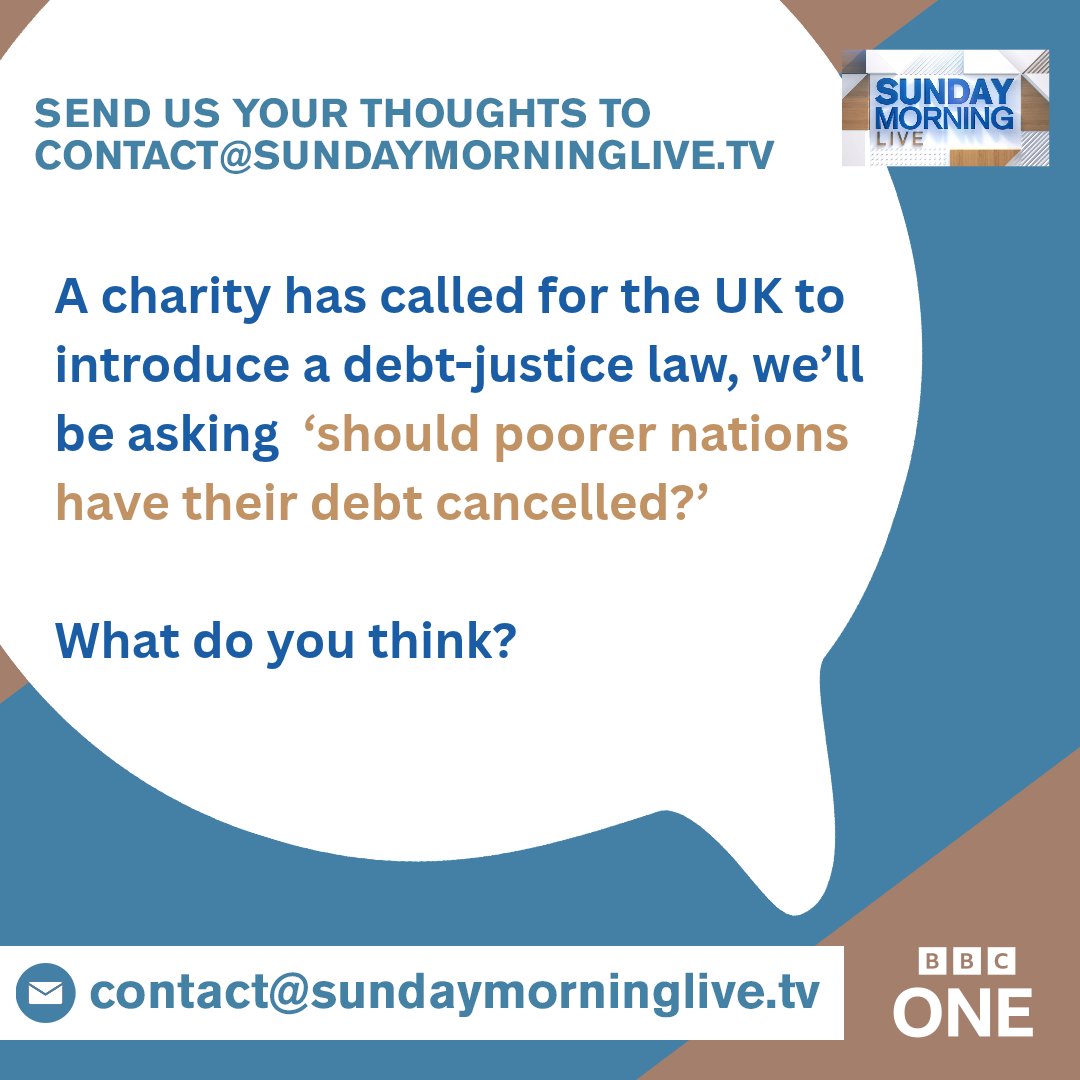 bbcsml's tweet photo. A charity has called for the UK to introduce a debt-justice law, we’ll be asking  ‘should poorer nations have their debt cancelled?’  What do you think? https://t.co/tfQMpwAXo5