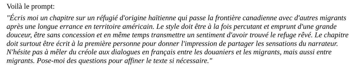 julienabady's tweet photo. @Fabien_Mikol @MonsieurPhi J’ai voulu tenter une expérience. J’ai voulu prendre au mot ceux qui disent “une IA ne peut pas faire ça”. Eh bien, jugez-en par vous même. Claude, un prompt, 5 minutes, sans retouche. Les échos avec le chapitre équivalent du livre incriminé sont sidérants... https://t.co/hvn7hLQNOn