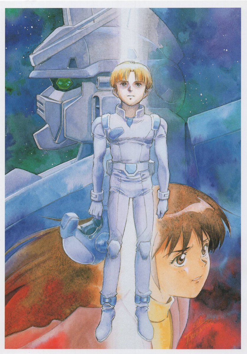 wikigundamfrbot's tweet photo. Illustration bonus pour l'achat du volume 1 des Laserdiscs de la série "Mobile Suit Victory Gundam"

Date : mars 1994

Auteur : Toshihiro Kawamoto

#gundam https://t.co/DNT3RfbAde