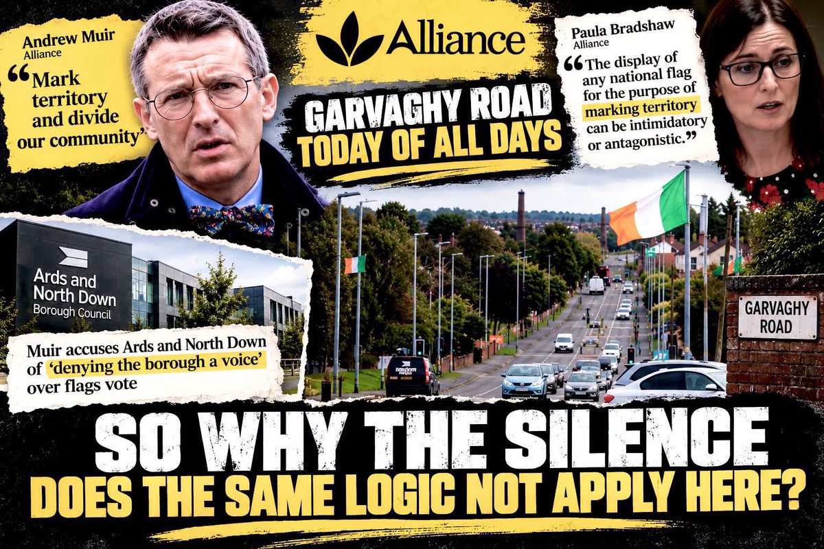 StephenMills567's tweet photo. @DannyDonnelly1 But you lot ending the flag debate is ok? Speaking of flags your party has went very quite on the illegal flag flying on Garvaghy  Road. Anything to say on the flying of another countries flag here in Ulster which is illegal. https://t.co/ewPVbV9FWP