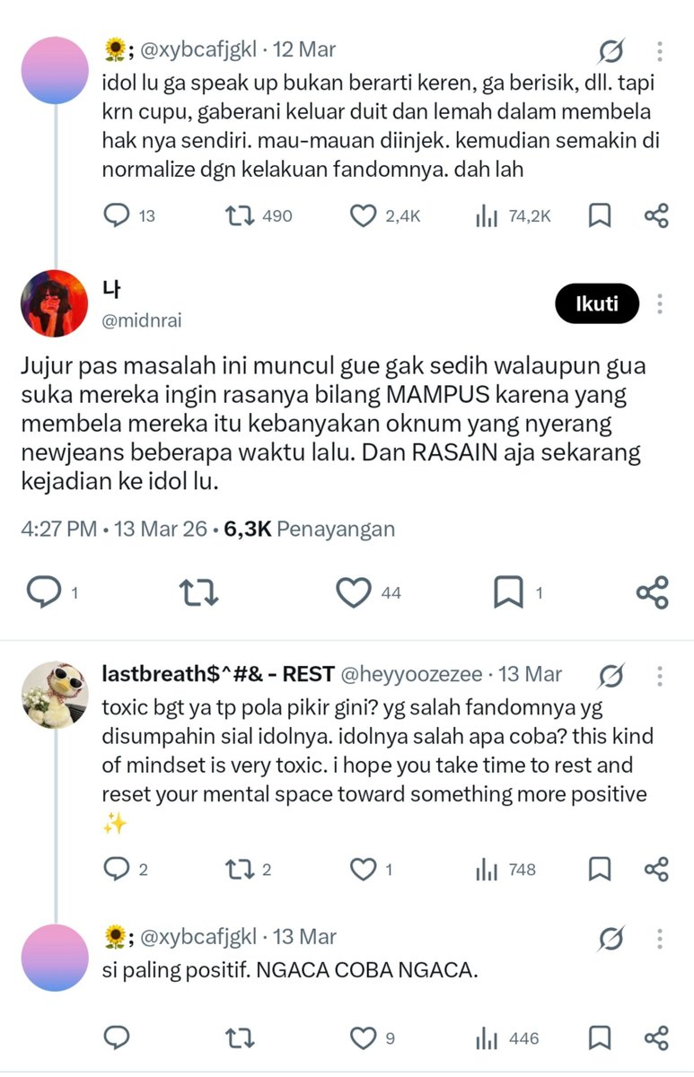 woeonho's tweet photo. @midnrai @crafty_gllit –apalagi isinya😌

Tolong itu bls ada yg nanya perihal kasus dan sumber referensi lu lol
Tanggung jawab semua tulisan yg lu bikin, soalnya lu udah bawa2 nama illit lol.

BTW jd motivasi artikel lu ini sejujurnya buah dari kebencian lu ke illit kah? Lol https://t.co/FLzW7QZeGK