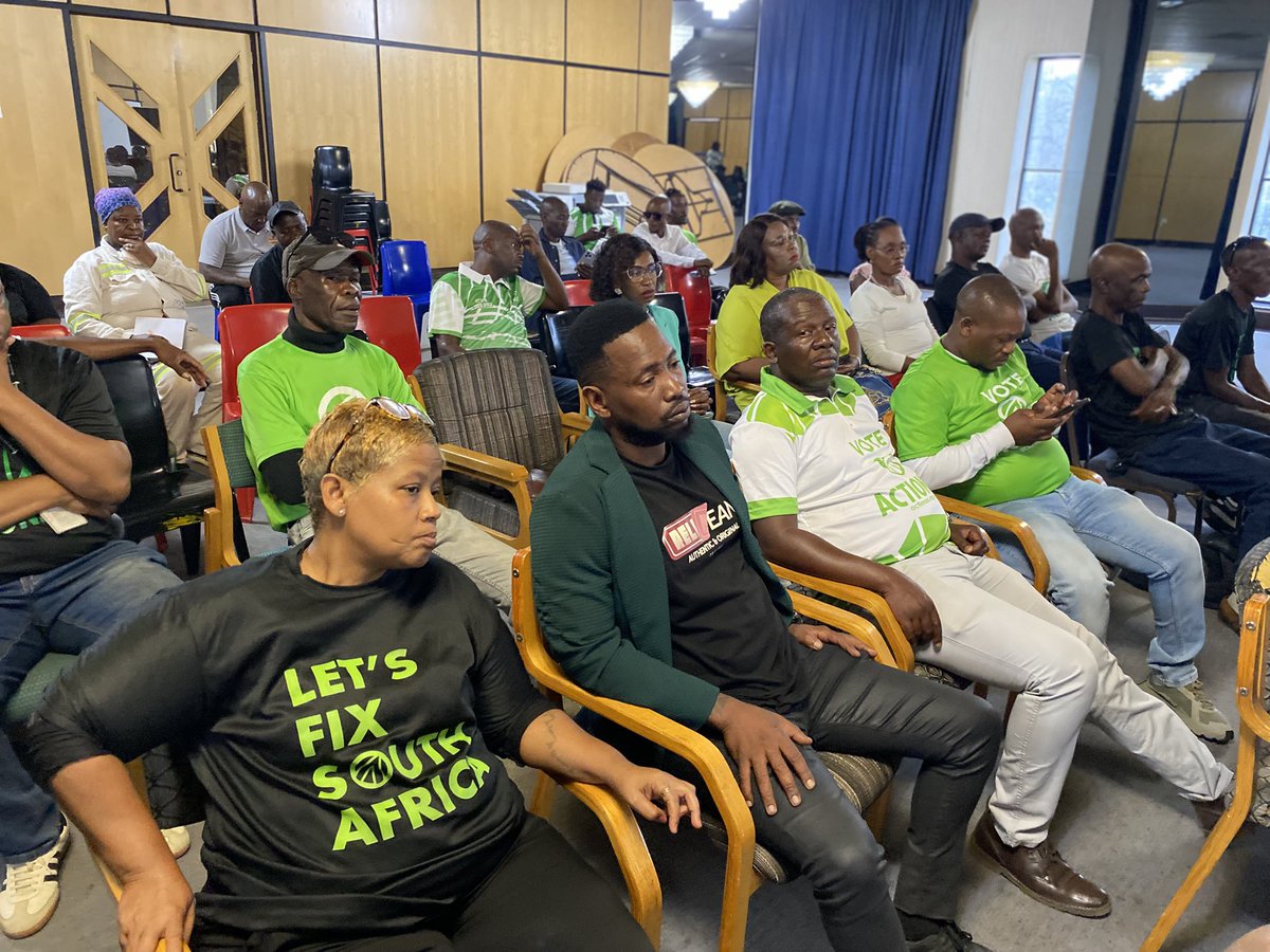MbahareKekana_'s tweet photo. With confidence, Madibeng Municipality and the entire North West Province are ready for 4 November 2026. 🇿🇦💚
Our structures are ready, our councillor candidates are ready, and our teams are on the ground preparing for the road ahead.
PC @MasegoKodisang and PS @OfentseKombe are ready to bring @Action4SA to full force across the province and deliver change in our communities.#VoteActionSA #LetsFixNorthWest #ItsTimeForAction