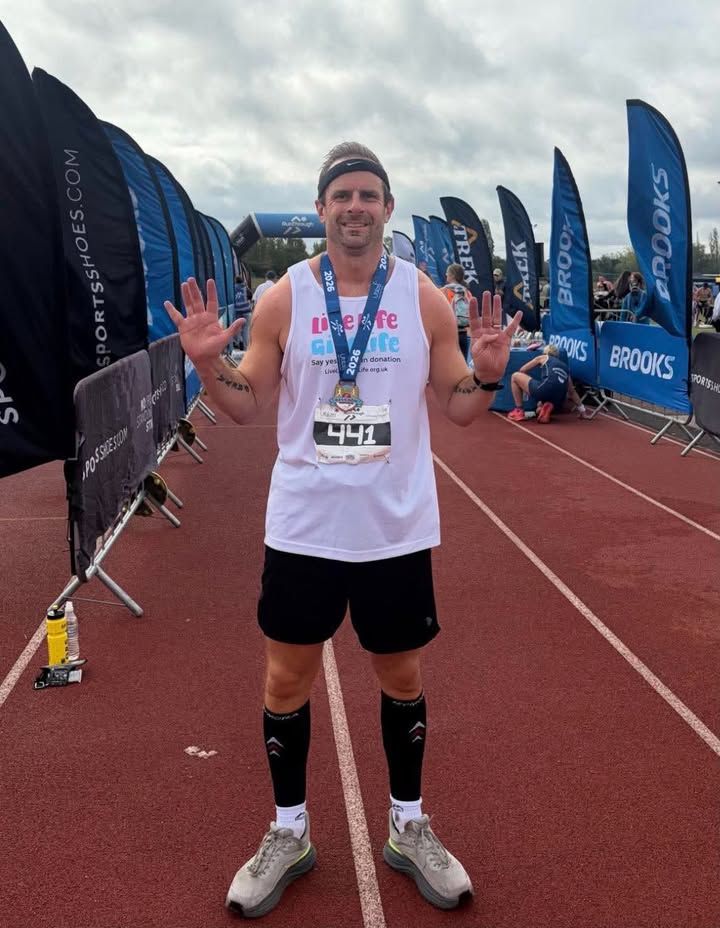 LLTGL's tweet photo. A massive thank you to Jon, who has been running a race a month for different charities, and chose us for September as it is #organdonationweek

You can still support Jon here:
https://t.co/En5eheqR3E https://t.co/3OQGc8Hp9h