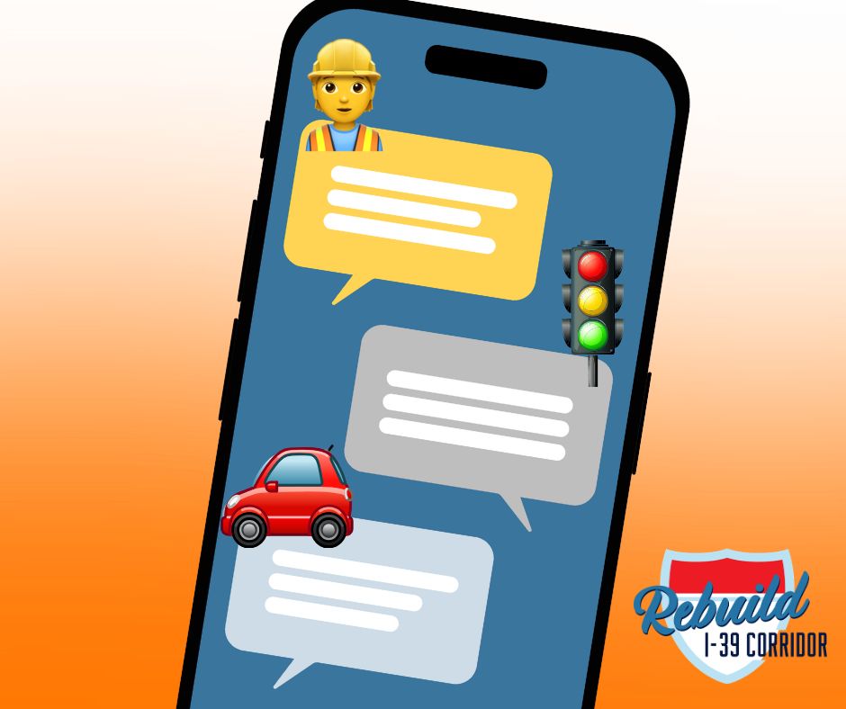 RebuildI39's tweet photo. I-39 #GroupChat
🚧: We’re moving equipment.
🚗: Where are we going?
🚦: Stop or go. Make up your mind!
🪧: Guys. We literally told you.
📍: Recalculating…
🚧: Please stop driving around me.
#RebuildI39: Everybody relax. We’ve got this. ➡️ https://t.co/YYUhtbMsVL https://t.co/LDgXE52NPQ