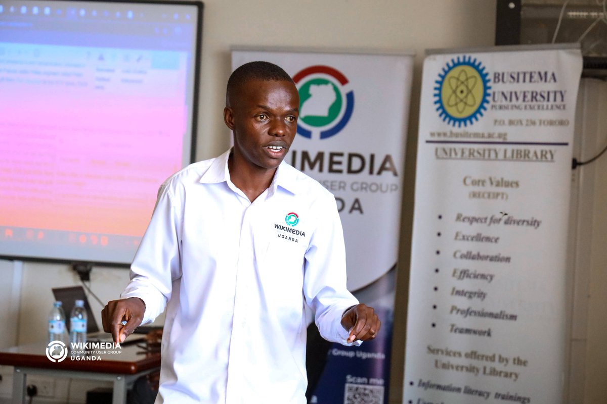 BusitemaUniLib's tweet photo. Tomorrow,  Busitema University Library and Wikimedia Uganda host a Wikimedia training at Busitema campus. Learn to edit Wikipedia, build digital skills and contribute to Uganda’s digital heritage. 
📍E learning centre, Engineering Library 
⏰️ 10AM - 5PM
#BusitemaUniversity https://t.co/ttLaARgVM9