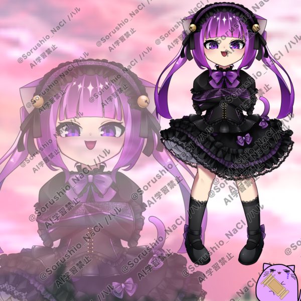 4m_afg's tweet photo. ( 'ω'o[新立ち絵公開]o
猫の次は小娘になってしまった魔王。
もうコイツ何になるか分からんな( 'ω')

ママさん @Sorushio_NaCl 
気に入ってくれた方はママさんの方にも行ってみてください。

( 'ω')AI学習は禁止とさせて頂いておりまする。背景？アイビスって便利だね！【雑魚】 https://t.co/6ImK8PGrg7