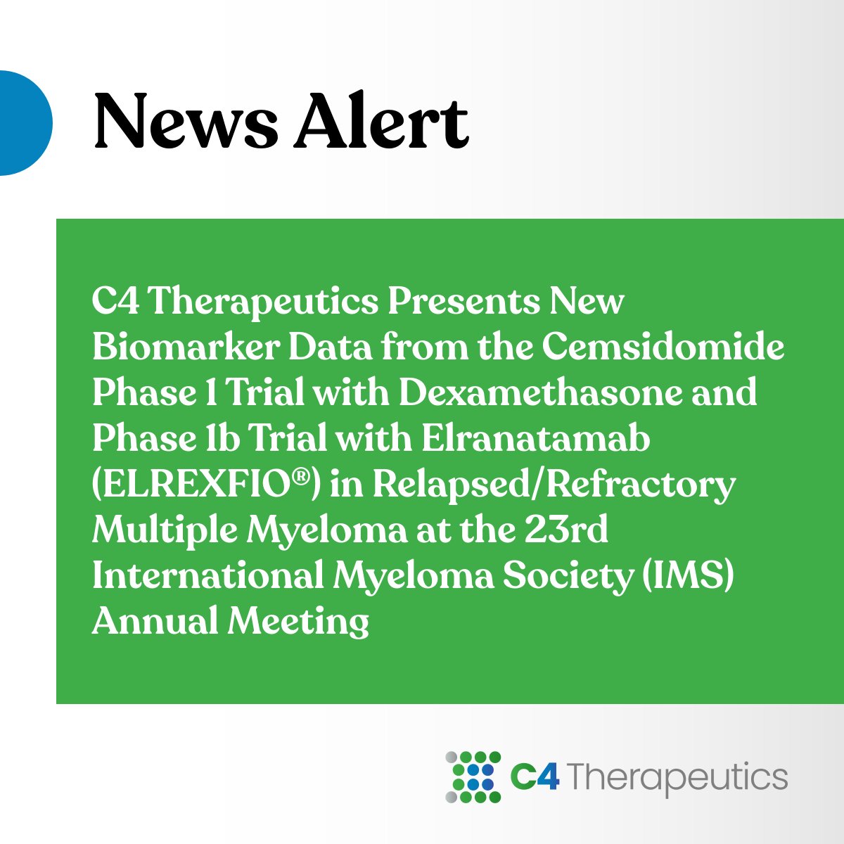 C4 Therapeutics (@C4Therapeutics) — #IMS26 — conference slide