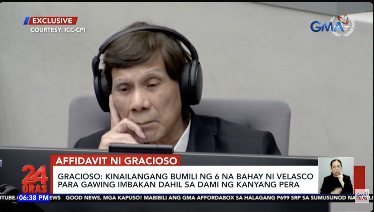 justinmaniluh's tweet photo. 24 ORAS EXCLUSIVE! 

Billions of money delivered to Vice President Sara Duterte, Former President Rodrigo Roa Duterte and Congressman Pulong Duterte -- according to former Speaker Lord Allan Velasco's bagman. 

If indeed Gracioso is telling the truth --- the script of the 18 Marites were from the personal experience of the Dutertes pala. Lol