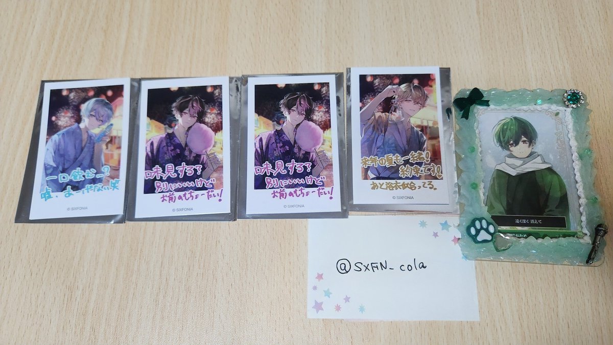 SXFN_cola's tweet photo. シクフォニグッズ交換
郵送のみ📮
【譲】画像1、2
【求】1枚目ALT

お声がけ中の物もあるためお返事にお時間頂く場合がございますのでご了承ください。

 #シクフォニグッズ交換
 #シクフォニグッズ https://t.co/36lCceM1lm