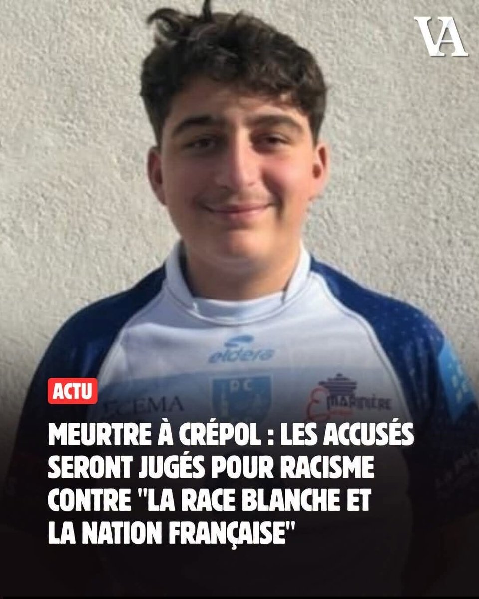 Dosinda961308's tweet photo. Crépol : la justice tranche. Les 11 accusés du meurtre de Thomas Perotto seront jugés pour racisme envers “la race blanche et la nation française”, malgré l’opposition du parquet. Tous les détails sur Police &amp; Réalités 

https://t.co/Li5HtzBcr0 https://t.co/fWpwoTjCiM