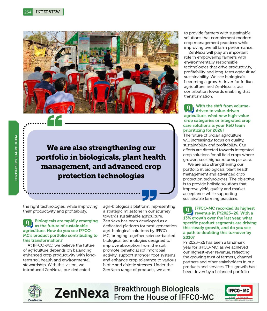 iffcomc's tweet photo. We are pleased to share the feature of Sh. @Dileep_Sanghani, Chairman, @IFFCO_Coop &amp; IFFCO-MC, in the 6th Edition of Chemical Industry Outlook 2026.

Link - https://t.co/WKvHolZRps

#IndianChemicalNews #DileepSanghani #Agriculture #iffco #iffcobazar #iffcomc https://t.co/Mp2djZjcTD