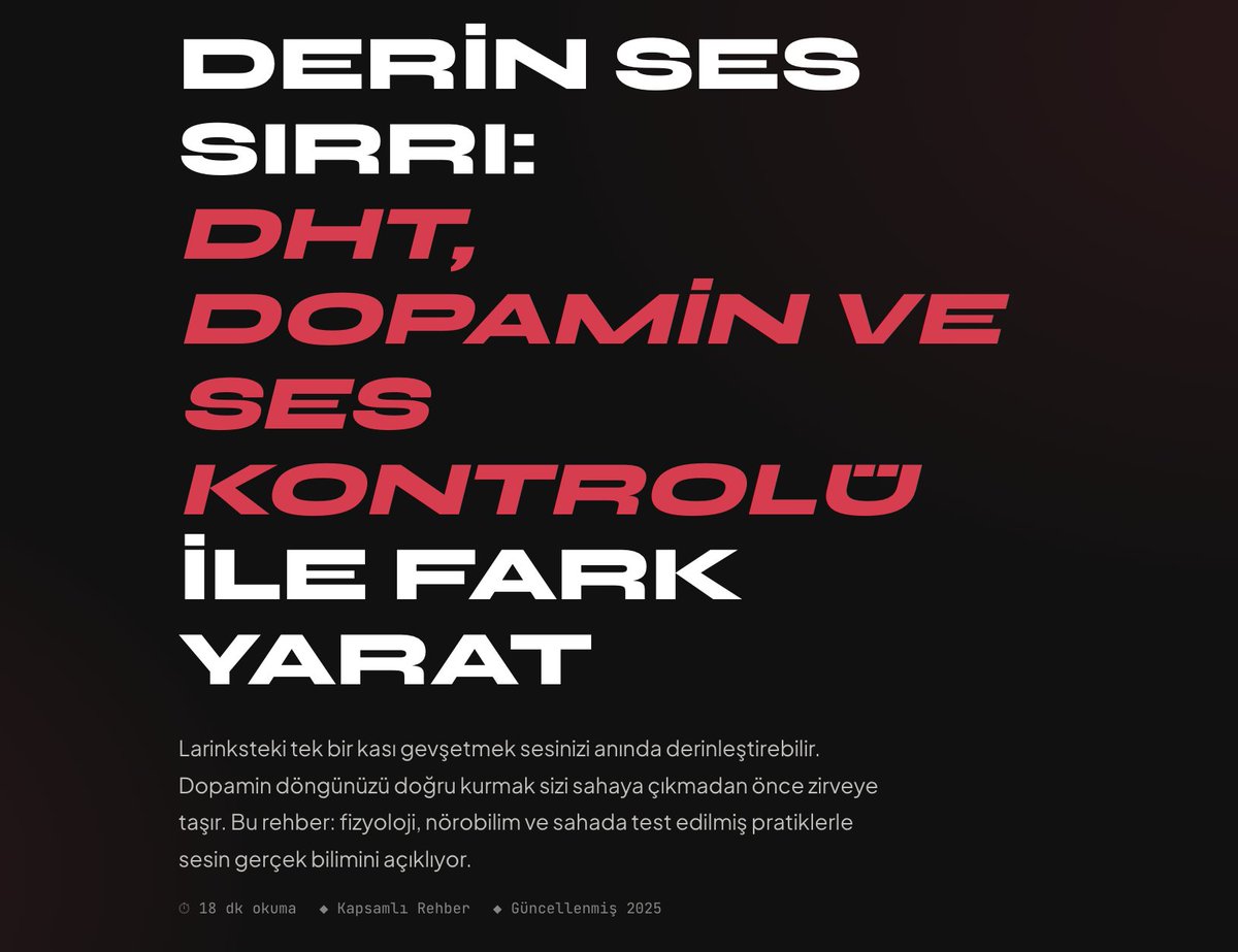 sefauygunn's tweet photo. PEAKR'da karşı tarafı etkileyen ses tonu ve konuşma sanatının tüm detaylarını anlatmıştık.

Sandığınız gibi genetik değil, eğitilebilir, ses tonunuz kalınlaşmasa bile etkili konuşmayı öğrenebilirsiniz.

Denemeye değer.

https://t.co/OesY77CWor https://t.co/3ZecQVPiuX