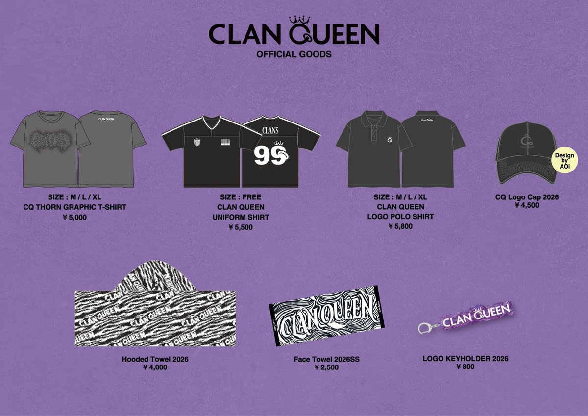 clan_queen_'s tweet photo. \ 𝙂𝙊𝙊𝘿𝙎 𝙀𝘾 𝙄𝙣𝙛𝙤 /
───────────

2026 SUMMER GOODS
GOODS一部再販
EC販売明日スタート!!

───────────

CLAN QUEEN 
OFFICIAL通販サイトにて
明日9/26(土)12:00〜販売開始
https://t.co/KYgYGsvbpp

※商品は順次発送いたします。

#CLANQUEEN https://t.co/jRwIhgEvmS