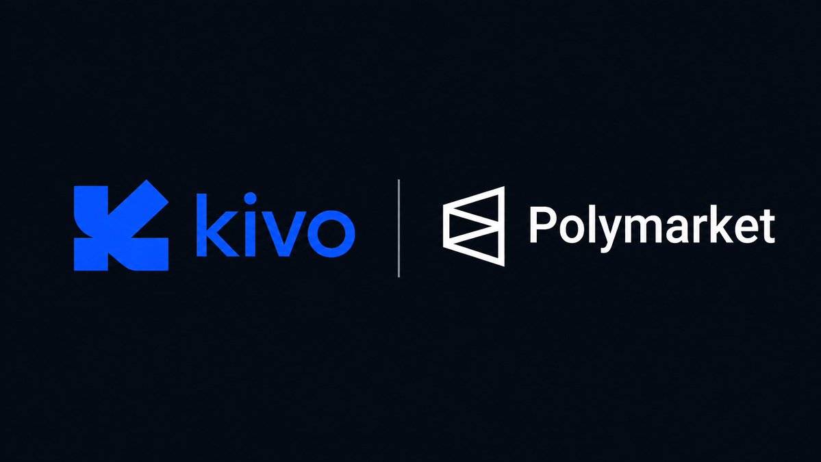 KivoSocialLayer's tweet photo. KIVO × Polymarket Integration is LIVE on 10/10 🚀

KIVO is now integrated with Polymarket, giving users a seamless way to explore prediction markets and discover opportunities all through KIVO.

To celebrate the integration, we’re giving away 1,000 USDT to 50 winners 🎁 https://t.co/CU7ZAe0jub