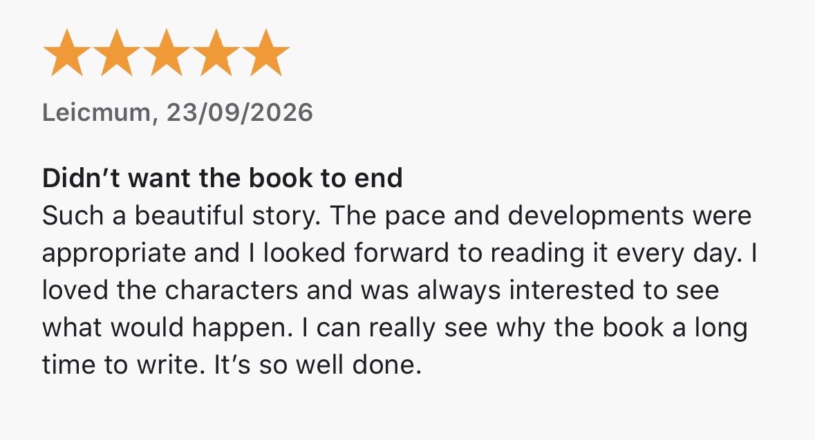 NSMarcBooks's tweet photo. Dear Leicmum, you made my day. Cannot tell you what a review like yours means to me. 🙏🏻🧡🙏🏻 https://t.co/Xcicf51THd