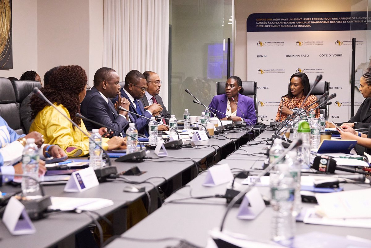 MissBa's tweet photo. #UNGA81 - As we commemorate the 15th anniversary of the @POuagaPF, we convened in New York, on the margins of the 81st @UNGABloxburg United Nations General Assembly, for an OP high-level ministerial meeting addressing a critical question for the future of family planning in Francophone West Africa: How can we strengthen domestic financing in a context of declining external resources?

This meeting provided an opportunity to share concrete experiences, identify immediately actionable levers, and, most importantly, lay the groundwork for moving from resource mobilization to financing transformation: making better use of existing resources, strengthening budget allocations, improving budget execution, exploring new financing mechanisms, and, above all, strengthening national ownership.

The discussions brought together ministers and high-level representatives from Ouagadougou Partnership countries and African institutions:
- Pr Benjamin Hounkpatin, Minister of Health, Bénin
- Mr Aristide MEDENOU, Minister of Economy and Finance, in charge of Cooperation, Bénin
- Mr @Pierre_DIMBA, Minister of Health, Public Hygiene and UHC, Côte d’Ivoire
- Mme @Sallkhaite, Minister of Health & Public Hygiene, Guinée
We extend our sincere appreciation to Their Excellencies for their engagement and valuable contributions to this dialogue.

We are deeply grateful as well to Her Excellency Amb. Amma  A. Twum-Amoah, Commissioner for Health, Humanitarian Affairs Social Development at the @_AfricanUnion  and Dr @MichelSidibe, former Minister of Health of Mali and OP Board member for their thought leadership, to @AfricaCDC for the premises of a fruitful collaboration and to @YacineDjibo for the excellent moderation.  

Thanking the partners for their presence and insights: @PackardFdn @gatesfoundation @Hewlett_Found @CIFFchild @FP2030Global Livelihood Impact Fund; Prysm Initiative; Foundation for a Just Society

15 years after nine countries united around a common commitment, the Ouagadougou Partnership continues to place African leadership at the center of the family planning agenda and to lay the foundations for an ambitious and sustainable decade of progress. Onward!

#POa15ans #OPis15