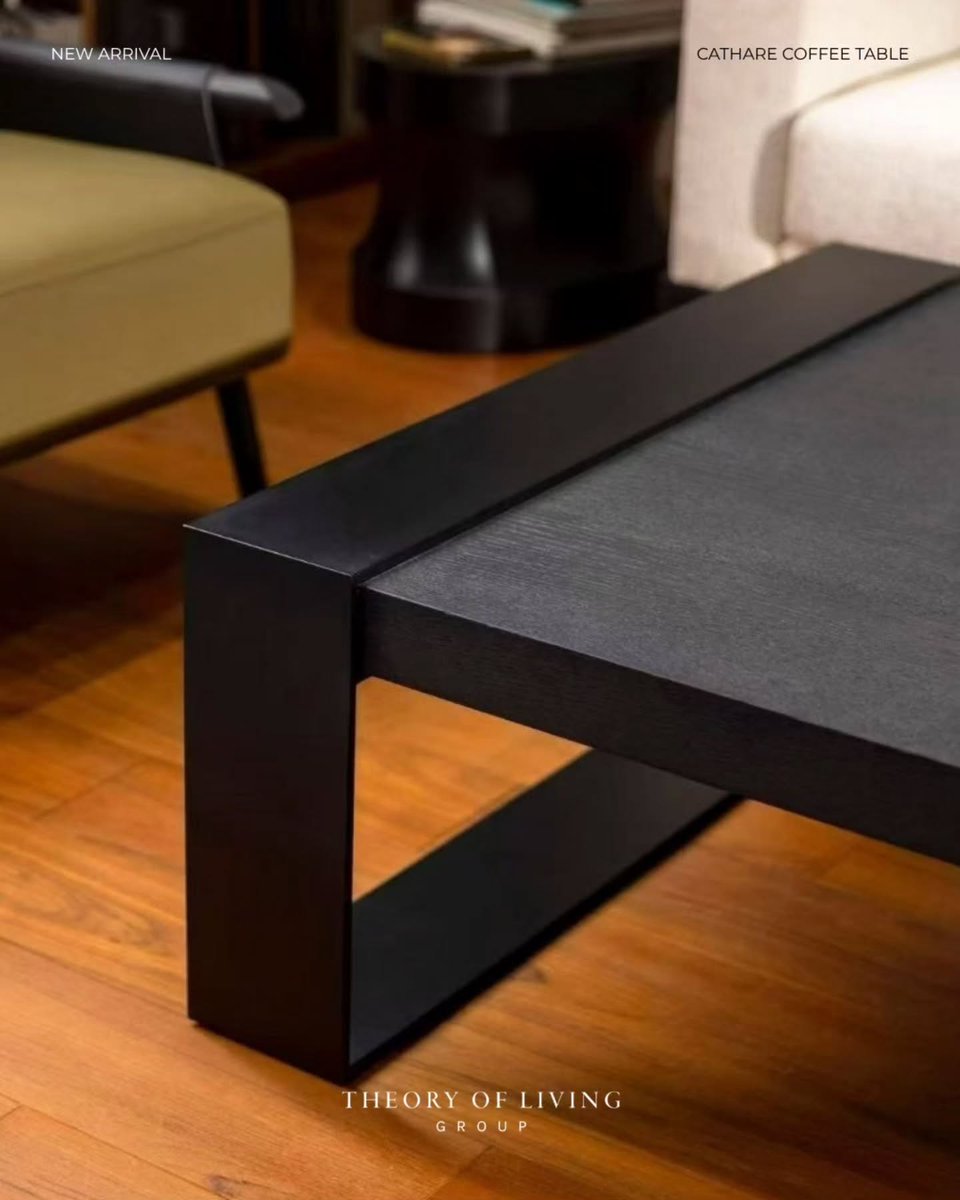 RoxyLuciusva's tweet photo. Clean architectural lines meet warm natural texture. The Cathare Coffee Table pairs a premium red oak top with a dark metal base for a bold, grounded look. Visit our showroom at IDD, PIK 2, daily 10 AM–10 PM. https://t.co/OIaL2zZuAJ