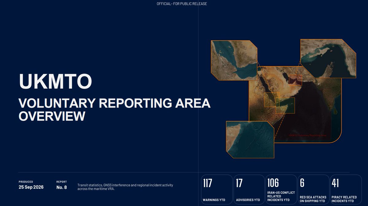 UKMTO Voluntary Reporting Area Overview