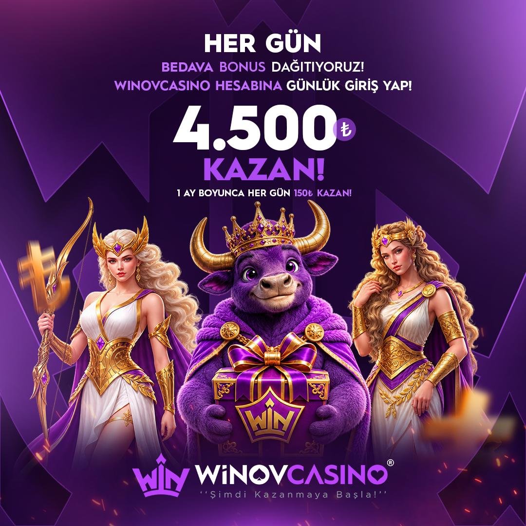 winovofficial's tweet photo. 💜 HER GÜN KAZANMA FIRSATI 💜💜💜💜💜💜💜’DA! 

🎁 HER GÜN HESABINA GİR, BONUSUNU KAP!

✨ Günlük giriş yaparak 4.500₺’ye varan kazanç fırsatını yakala!

💰 1 AY BOYUNCA HER GÜN 150₺ KAZAN!

💜 Şimdi Kazanmaya Başla!

https://t.co/qhuJtoyluF https://t.co/vHVopJmLNM
