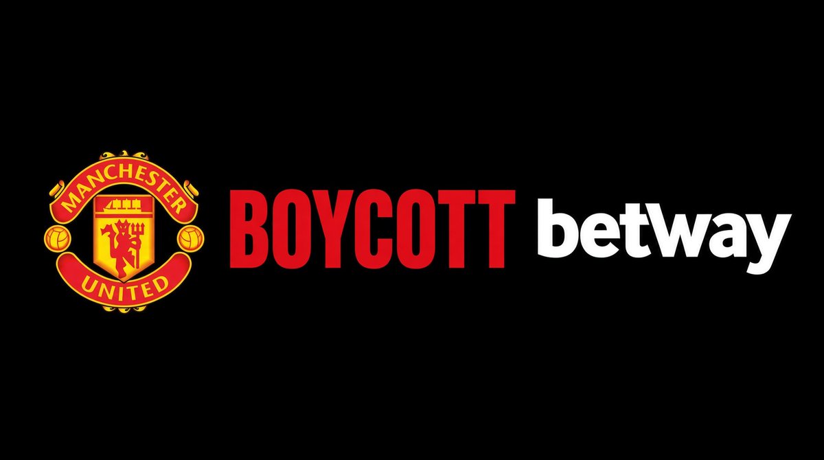 Unitedfans2023's tweet photo. BOYCOTT BETWAY!
Official Principal Partner and Exclusive Global Betting Partner for Manchester United.
@betway
#BoycottUnited #GlazersAndIneosOut https://t.co/Fftjol1TA2