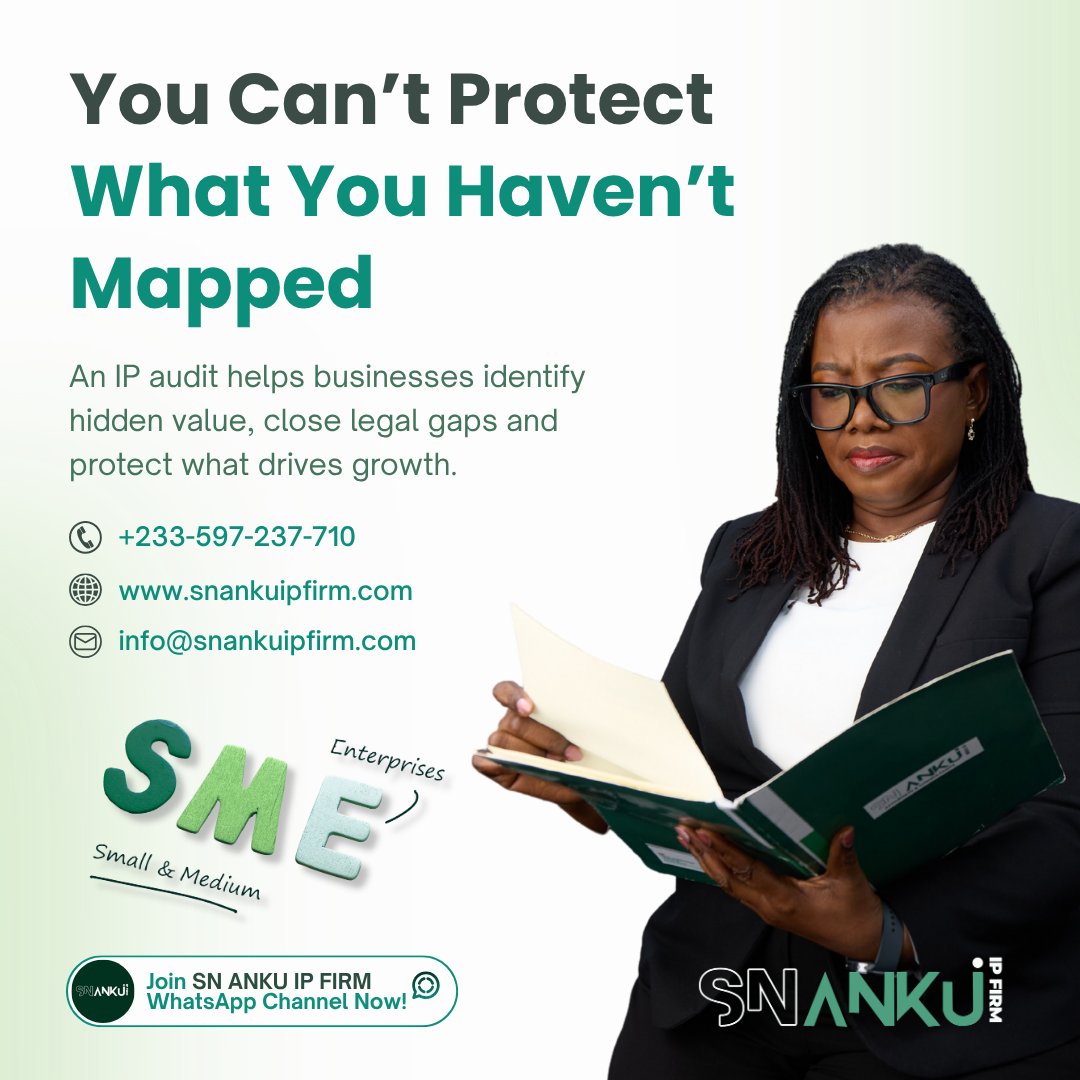 snanku_ipfirm's tweet photo. Protect Your Business Assets

For SMEs, valuable assets often include brands, software, formulas, packaging and client data.

An IP Audit identifies risks, closes ownership gaps and strengthens your business for growth and investment.

Visit: https://t.co/6kGYTEGct0

#IPLaw https://t.co/ZS9m6WKf13