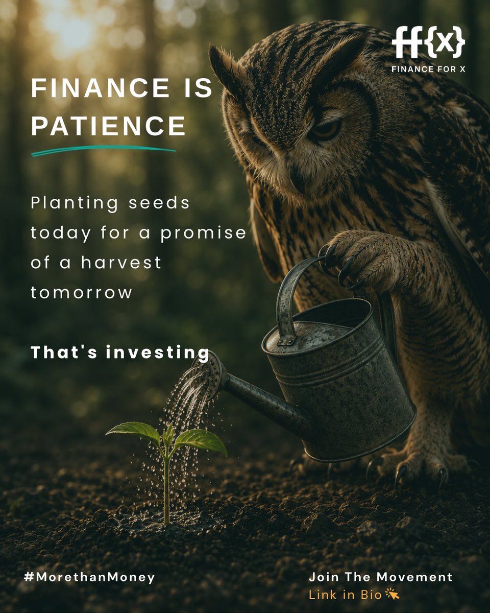 financefor_x's tweet photo. No harvest today. Just trust that the seed is doing what seeds do.

That's investing. The return isn't instant, and that's exactly the point. https://t.co/Q6Jh0FLV1b