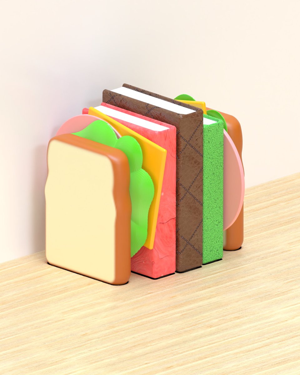 mikan510cg's tweet photo. サンドイッチの本立て🥪
チーズやハム、レタスも本立ての一部です🥬 https://t.co/1pwUhp0dpv