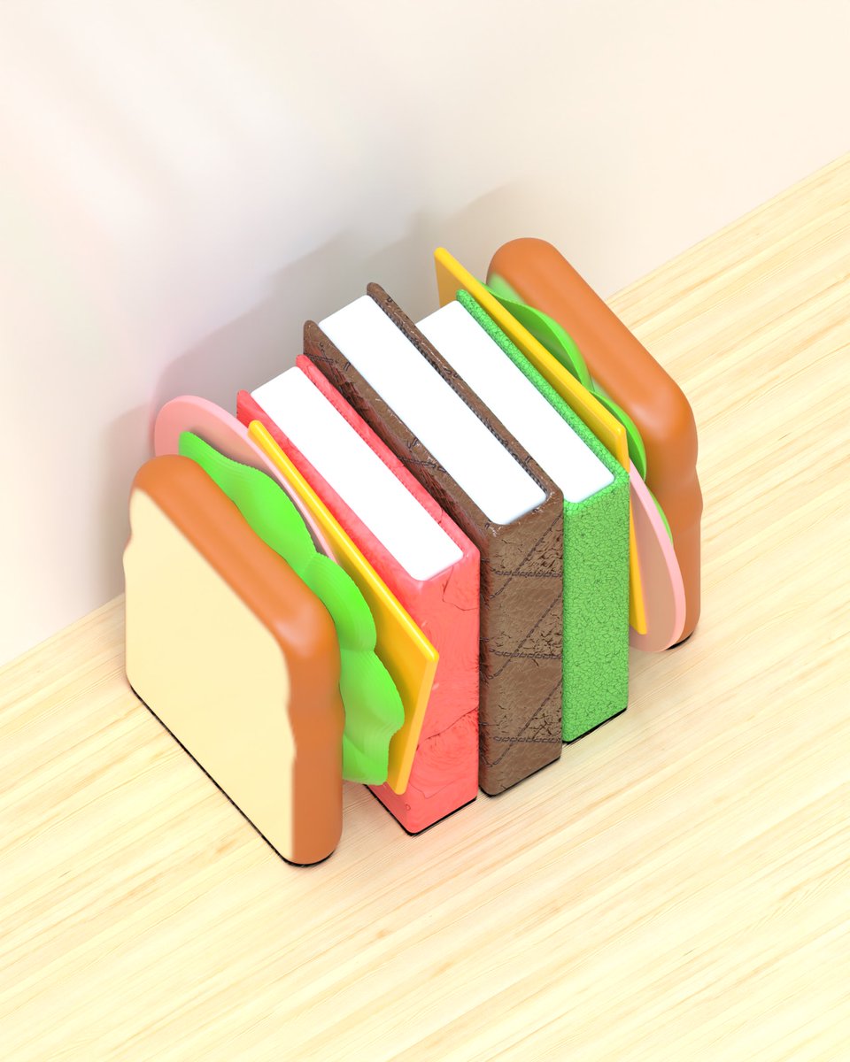 mikan510cg's tweet photo. サンドイッチの本立て🥪
チーズやハム、レタスも本立ての一部です🥬 https://t.co/1pwUhp0dpv