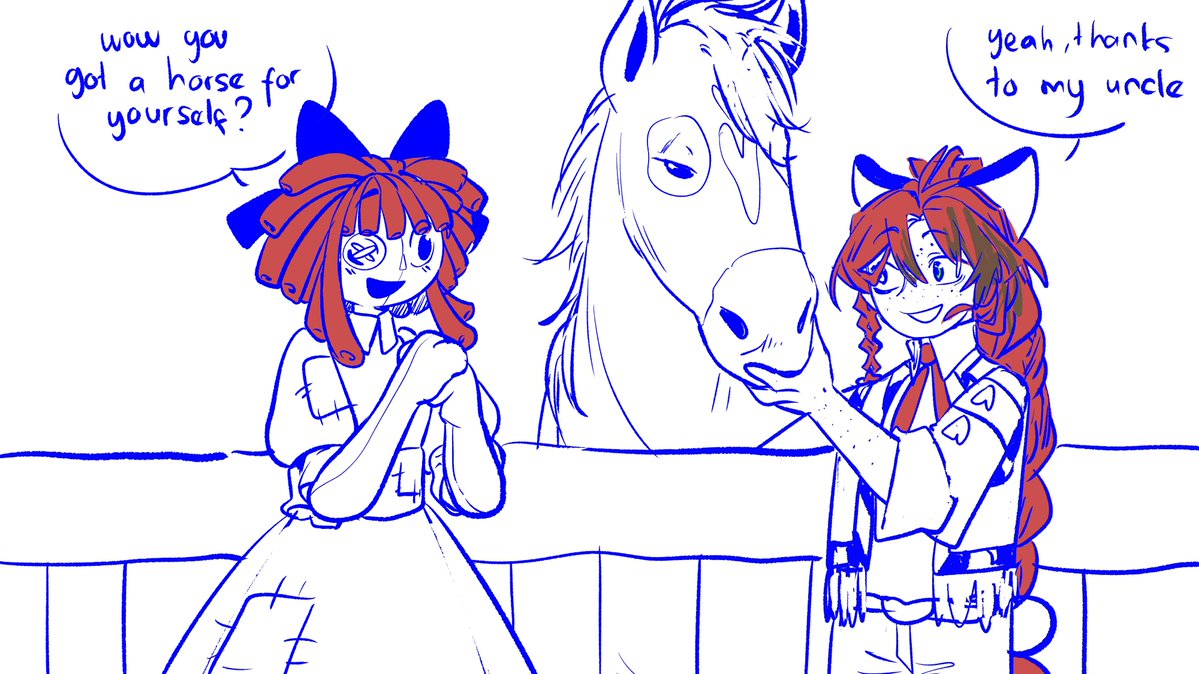 DoaIbu056819390's tweet photo. Horse girl to horse girl conversation
#toystory #jessietoystory #theamazingdigitalcircus #tadc #ragatha #bulleye https://t.co/9reykO9XhC
