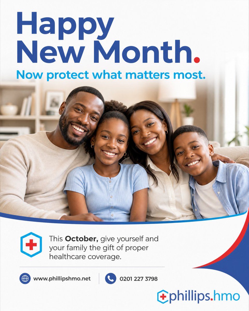 PhillipsHmo1's tweet photo. Happy New Month. 

Lagos traffic is enough stress; do not add health bills to it. Secure your family with Phillips HMO this October.

#PhillipsHMO #HappyNewMonth #LagosTwitter #HealthCoverage #ProtectYourFamily https://t.co/CZ1yTAWi7M