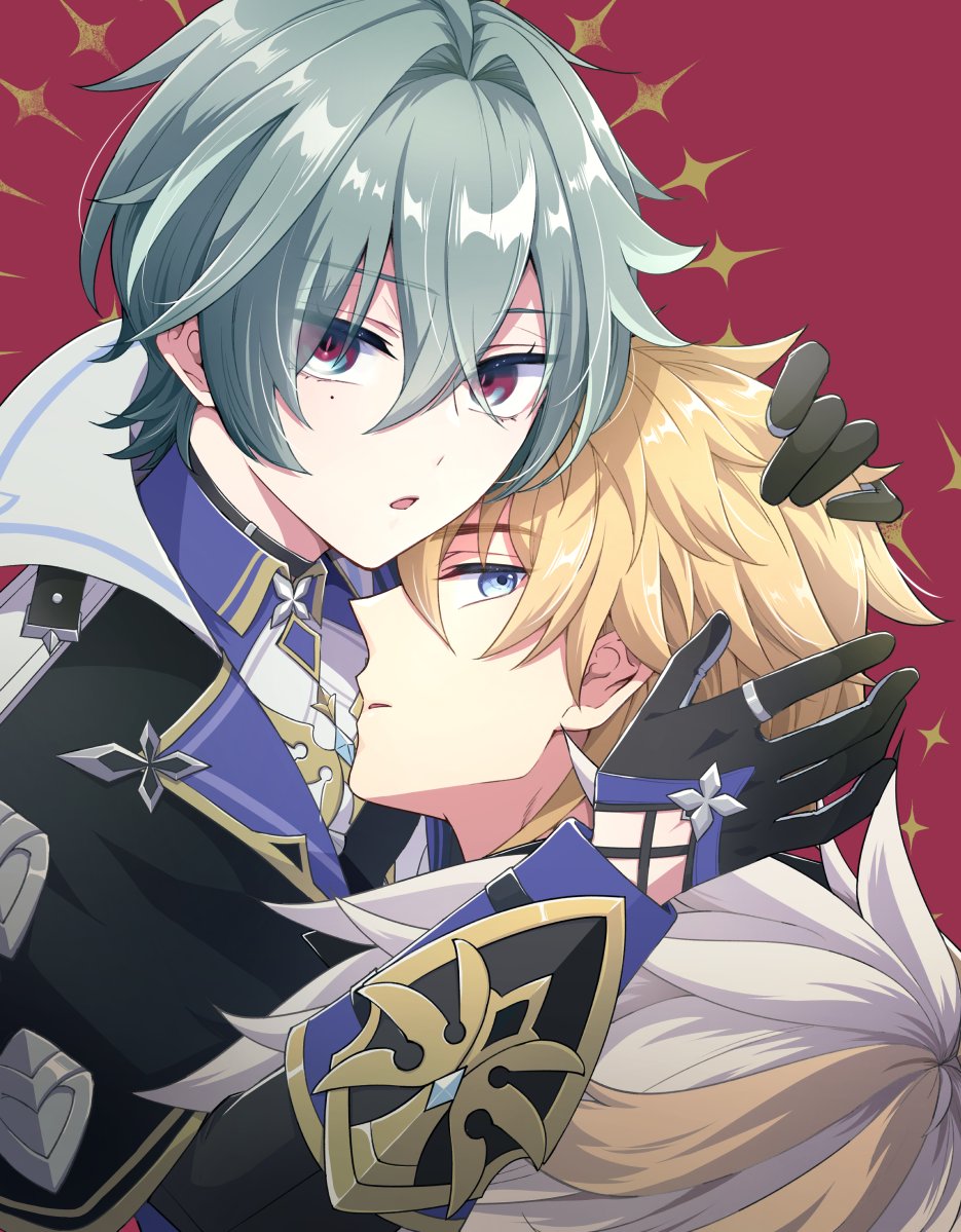 kkn1sn's tweet photo. ルカエン新刊の表紙⚔️🔷 https://t.co/tvgdIRiCR5
