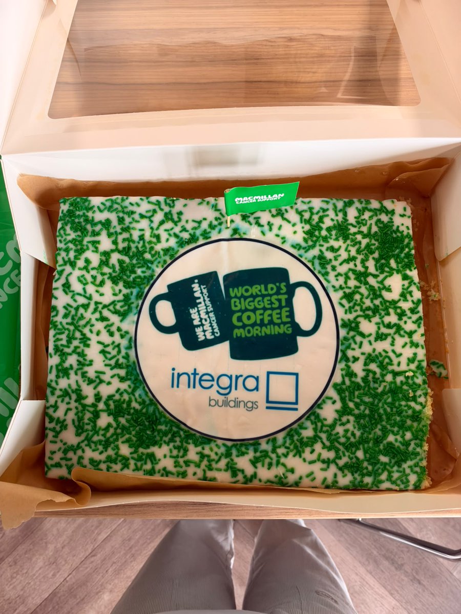 IntegraBuild's tweet photo. It's Macmillan Coffee Morning at Integra, and it’s safe to say there's no shortage of cake!

A big thank you to everyone who baked, brought something in, donated or got involved - helping us raise money for @macmillancancer.

#MacmillanCoffeeMorning https://t.co/RcJ9300uJm