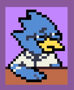 __quub's tweet photo. daily berdly sprite 6: berdly waking up from the dark world! https://t.co/RZigzy4uuu
