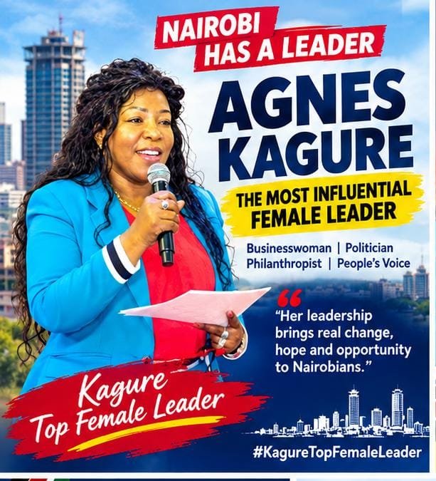 Weyne_west's tweet photo. The reported CAP findings have renewed discussion about women’s visibility in Nairobi’s public sphere, with Agnes Kagure receiving 30 percent among the surveyed respondents. #KagureTopFemaleLeader https://t.co/5NJXRZkqkc