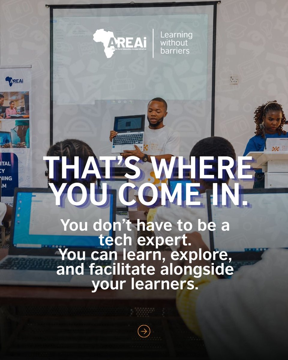 Areai4Africa's tweet photo. Registration is closing soon!
Take your chance to grow in a fast-changing digital world.
📍Adamawa | Benue | Borno | Abuja
🔗Apply now: https://t.co/piTSNw8lbV
Deadline: September 29th, 2026
#AREAi #AREAi4AFRICA #LearningWithoutBarriers #ExperienceAI #RaspberryPiFoundation #AIForEducation