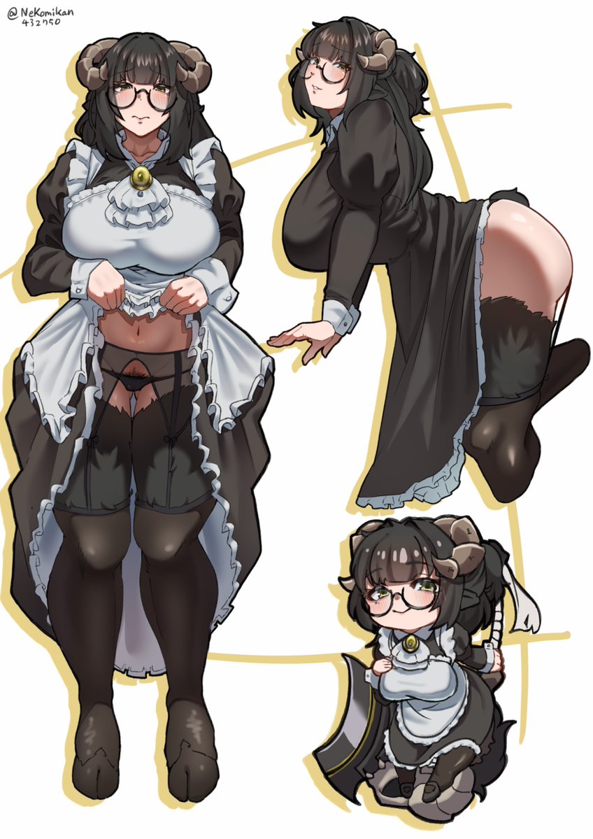 Nekomikan432750's tweet photo. #OC
高身長獣人眼鏡メイドお姉さん。
名前:オヴィス https://t.co/4RF1zTB2LL